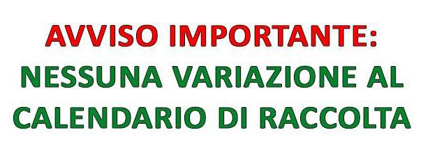 AVVISO IMPORTANTE ALLE UTENZE DEI COMUNI DELL'ARO TA/2