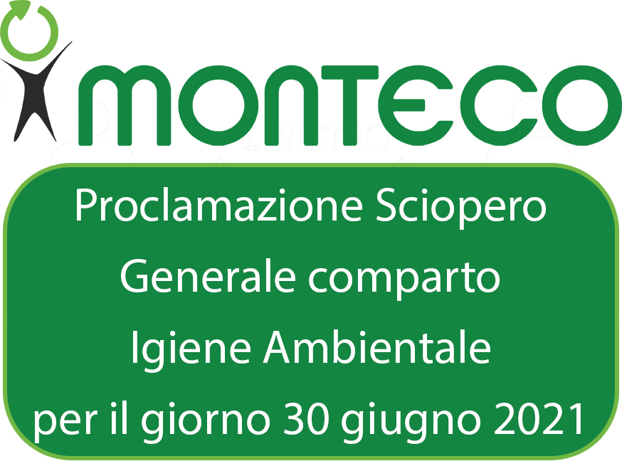 Proclamato Sciopero Nazionale per il 30 giugno 2021 nel settore Igiene Ambientale